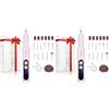 XunmotorYao Fresa per Unghie Professionale Intelligente Led Portatile Manicure e Pedicure Elettrico Unghie Portatile Fresa Trapano Chiodo per Casa e Salone Set,Viola (Confezione da 2)