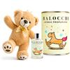 BALOCCHI Acqua Profumata Bambini 100 ml con Orsetto Tobia - Cofanetto Regalo 0-3 Anni - Fragranza Delicata - Idea Regalo Nascita, Battesimo e Baby Shower