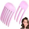 LEOUEANR 2 fermagli per capelli voluminosi, pettini da donna per creare frangia soffice e sollevare la corona alle radici dei capelli con styling senza calore (magenta)