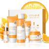 BoloShine Set per la cura della pelle alla vitamina C 5 Pezzi, Set Regalo per la Cura Della Pelle per Donne, con Detergente, Toner, Crema Viso, Siero, Rassodante Idratante, per una Pelle Luminosa e Radiosa