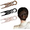 YAWYO Set di 3 forcine francesi, forcine a forma di U per chignon, accessori per acconciature donna (3 colori)