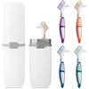 BLPRKOT Spazzolino per Dentiera, Double-Head Teeth Toothbrushes - Denture Cleaning Tool - Denture Toothbrushes Double Head Teeth for Cur