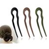 AOYEGIC 3 Pezzi Forcina Francese A Forma Di U, Forcina In Plastica A Forma Di U Ondulata, Fermaglio Francese Satinato Adatto Diverso Tendenze Della Moda Femminile, Accessori Moda (3 Colori)