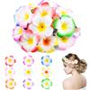 Glamoreal 27Pcs Fermacapelli con fiori tropicali hawaiani, clip per capelli Plumeria in schiuma per feste Luau e spiaggia, regali di compleanno, sposa e matrimonio, 6,35 cm