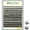 KEYYOU LASH - 120 extension per ciglia spesse a D ricciolo di ciglia grappolo di ciglia naturali per fai da te estensioni ciglia a casa (KY01, D-8-16MIX)