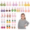 EceoThsy Accessori Capelli Neonata, Fermagli Per Capelli Bambina, Set Di 40 Pezzi Con Fiori, Frutta, Fiocchi E Arcobaleni, Accessori Colorati E Vivaci, Sicuri E Non Danneggianti Per I Capelli Delle Bambine
