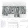 Jiaoshou Pan 300 Forcine per Capelli, Mollette Capelli Donna, Mollette a U 5cm 6cm, Chignon Forma di Onde 5cm 7cm con Cerchietti Trasparenti e Scatola (Argento)