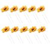 FRCOLOR 10 Pz Girasole Perno Di Capelli A Forma Di U Margherita Fiore Fermagli Per Capelli Sposa Mollette Per Capelli Girasole Spiaggia Vacanza Fotografia Floreale Boho Copricapo