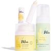 LAV Kids Set per la cura del viso, schiuma detergente da 100 ml, crema idratante da 50 ml e burro labbra con fascia per capelli e borsa