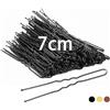 Mbsomnus 100 Pezzi Forcine per Capelli a Forma di U Forcine 7cm Nero | Capelli Donna Mollette per Capelli Donna, Forcine Professionali, Ragazze e Parrucchiere