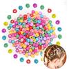 Yicaam 240 mini perline fermagli colorati per capelli, mini clip per capelli, con perle colorate, antiscivolo, molto piccoli, in plastica, per bambini, donne, colore casuale