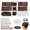 Sularpek 444 Pezzi Mollette Capelli Donna, Forcine per Capelli, Mollette per Capelli Invisibili a U, Forcine Capelli Donna, Forcine per Chignon, Ferretti per Capelli (Marrone)
