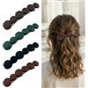 TSUOUKL Set di 4 fermagli per capelli da donna,caffè, rosa, fard, verde militare con clip per capelli sottili e automatici