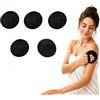 Generic 5 Pad Esfolianti Corpo Riutilizzabili con Cinturino per Mano D-5Pezzi | 4 Modelli, Per Braccia e Gambe, Facili da Pulire, Gommaggio Completo, Resistenti