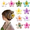 Tacitmeet 10 fermagli per capelli da donna, 8 cm, a forma di fiore per capelli spessi, fermagli per capelli grandi e hawaiani, per donne, ragazze, regali di vacanza