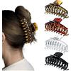 yumcute 4 Pezzi Pinze Capelli Donna, Pinze per Capelli Artigli,Accessori, Eleganti Mollettoni Capelli parrucchiere per Capelli Fermaglio, per le Artigli per Donne e Ragazze (Forcina di colore)