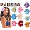Ruiaqer Hawaii Fiore per Capelli Donna, Fermagli Capelli Bambina, Orchidea Falena Colorate Forcine per Capelli, Clip Accessori Capelli Cerimonia per Sposa Ragazze Festa Spiaggia Nozze Estate 10 Pezzi