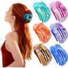 AgagaQx Mollettone per Capelli Grande, 6PCS Fermagli per Capelli Piatto, Pinze Ovali per Capelli Antiscivolo, Ciappi per Capelli Donna Colorati, Mollettone Capelli Donna per Uso Quotidiano Sport Guida