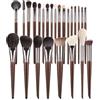 CNNONE Set di pennelli per trucco naturale per ombretto, pennello per trucco con setole di capra per trucco nabor kistey miscelazione pinceaux maquillage (ZH00424)