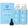 HoofdZorg Kliniek Clinica Anti Pidocchi Doppia Potenza - Elimina efficacemente pidocchi e lendini - Kit per il trattamento dei pidocchi - Lozione e shampoo al dimeticone per adulti e bambini - Profumo di eucalipto