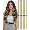 RUWISS Extension Capelli Clip 12 Pezzi Colorati Posticci per Donna | 55 cm Extension Capelli Sintetici Colorati - Facili da Indossare, Resistenti, Perfette per Carnevale, Festa e Halloween