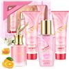 YUEONEWIN Set da bagno e profumazione per donna - Confezione regalo 4 in 1 | Regalo include doccia gel, lozione corpo, body mist e profumo. Regalo per compleanno, anniversario, festa della mamma