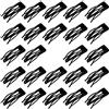 DAZISEN 24 Pezzi Snap Hair Clips Accessori Styling Antiscivolo Da Donna, Per Parrucchieri, Forniture Salone，Nero
