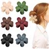 Impoditiongs 6 Pezzi Mollettone Capelli Grande, Fermagli per capelli a fiori opachi, Mollettoni Capelli Donna Plastica, Capelli Antiscivolo Per Donne Ragazze,per Donne e Ragazze Capelli Spessi, 6 colori…