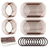 AWAVM 40 forcine per capelli con 20 retine invisibili per capelli e 10 fasce per capelli, rete elastica per chignon, in confezione individuale, forcine a forma di U per ballerine, infermiere, donne