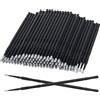 myaokue-up 500 micro pennelli usa e getta applicatori per extension per ciglia, mascara, pennelli per trucco sopracciglia (nero e asta in bambù)
