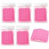 myaokue-up 500 micro pennelli usa e getta applicatori per extension ciglia mascara, pennelli per trucco sopracciglia (rosa)