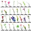 PEUTIER 100 Pezzi Fermagli per Germogli, Graziose Bean Sprout Hair Clips Divertenti Fermagli per Capelli a Forma di Fungo Fermagli per Capelli Erba Fermagli per Capelli Piante da Fiore (Stile Misto)