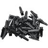 Suammiitstrieadea 50 fermagli per capelli a coccodrillo in metallo nero, 24 mm