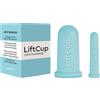 Lift3 LiftCup 2 Coppette Antirughe = Coppetta Viso + Coppetta Labbra e Contorno occhi - Forma Originale Anti Lividi in Silicone Medico Anallergico.