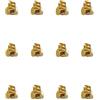 Generic 12 mini fermagli per capelli color oro, piccoli fermagli per capelli in plastica dorata, accessori per donne e ragazze, 1 cm