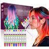 Creativity Point Gessetto per capelli regalo per ragazze e bambini - 10 penne temporanee non tossiche, facili da lavare, tinture colorate, penne, regalo di compleanno per ragazze