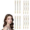 CBMZHF Fermagli per capelli con strass, 12 pezzi, argentati, forcine per capelli per donne e ragazze, per acconciature, accessori per capelli per feste di nozze