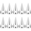 SWEETBIUTI Peli di separazione per i capelli che selezionano strumenti anelli di dito retrò anelli di sezionamento per capelli 10pcs argento