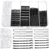 FLZONHUT 300 Pezzi Forcine per Capelli,Forma di U Fermagli,Mollette per Capelli Donna Elastici Trasparenti Set Di Clip Bobby Pins Forcine Capelli Donna con Scatola di Stoccaggio per Acconciature (nero)