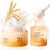 SANZHUAN Rice, crema viso e siero coreano per la cura della pelle, duo idratante coreano con estratto di riso e acido ialuronico, idratante e siero, set regalo per la cura del viso quotidiana, per tutti i tipi