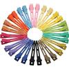 Mbsomnus 30 Pezzi Becchi D'oca per Capelli Metallo 5,5 cm (15 Colori) | Fermagli per Capelli, Donna Mollette per Capelli Styling per Salone, Donna Casa