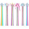 Little World Fermaglio Capelli Bambina, 6 Pezzi Fermaglio Capelli Colorate | Ragazza Parrucca Capelli Accessori, Extension Capelli Unicorno Principessa Fiocco Forcina, Parrucca Extension Festa