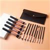 Generic Set di 14 pennelli da trucco sintetici di alta qualità, per fondotinta, cipria, correttori, ombretto, fard, pennelli da trucco