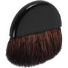 OHPHCALL Pennello Fard Piatto Portatile per Donne, Setole in Nailon Nero | Pettine Compatto per Make-up Quotidiano e Appuntamenti, Uso Multifunzione su Correttore e Contouring