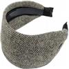 Hrlace Cerchietto per capelli da donna, largo, in tessuto, vintage, antiscivolo, extra largo, per donne, ragazze, grigio scuro con lana (80%)