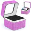 Ankey PortaFrese per Unghie - Scatola Organizzatrice Antipolvere con 30 Postazioni e Cristalli - Contenitore Display per Trapano Manicure