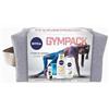 NIVEA Gympack - Beauty case da palestra con deodorante roll-on (1 x 50 ml), lozione per il corpo (1 x 400 ml), detergente viso (1 x 150 ml), gel doccia (1 x 750 ml)