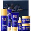 QUIYUM Kit Skincare Viso Antirughe Q10 e Vitamina E,Set Regalo Viso 6 Pezzi | per Idratante & Rassodante, Routine Completa per Tutti i Tipi di Pelle con Crema Viso, Siero e Tonico