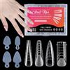 BOBOPACK 144PCS Dual Nail Form System - 4 Stili Acrilico con Scala Graduata per Strumenti Manicure - 48 Adesivi Transparenza, French Manicure