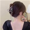 Clataly Snake a forma di nappa Grab Clip Big Hair Clip Shark Clip Cute Animal Shape Hairpin Accessori per capelli per le donne e le ragazze (Argento)